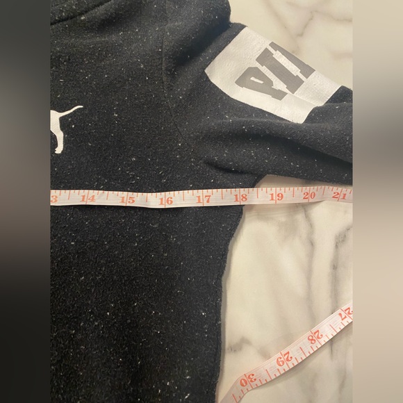 Victoria’s Secret Pink zip up hooded sweatshirt, black so small - Picture 8 of 10